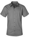 Overhemden korte mouw Poplin Promodoro 6300 steel grey